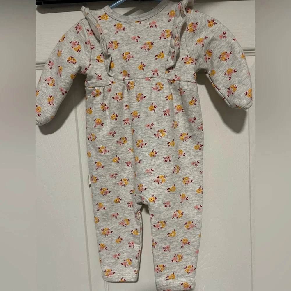 Organic Cotton floral bodysuit Rabbit + Bear - Picture 5 of 5
